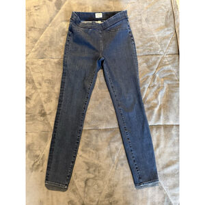 J.Crew Jeggings Blue Elastic Waist Pull-On Skinny Jeans Stretch Mid-Rise Size 27